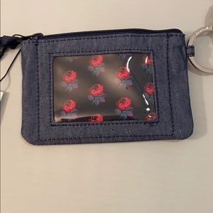 Vera Bradley Blue Jean Lanyard and Zip ID Case